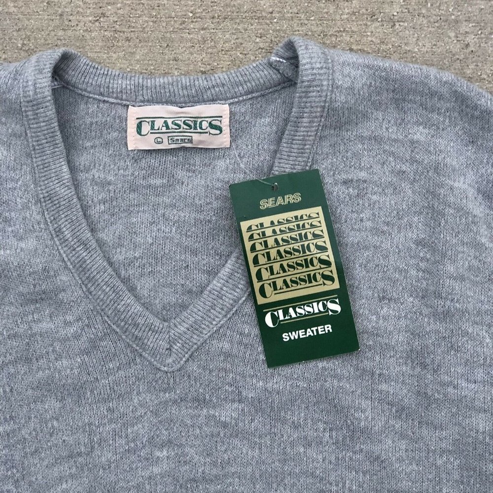 Vintage Sears Classics Sweater Vest Size Large